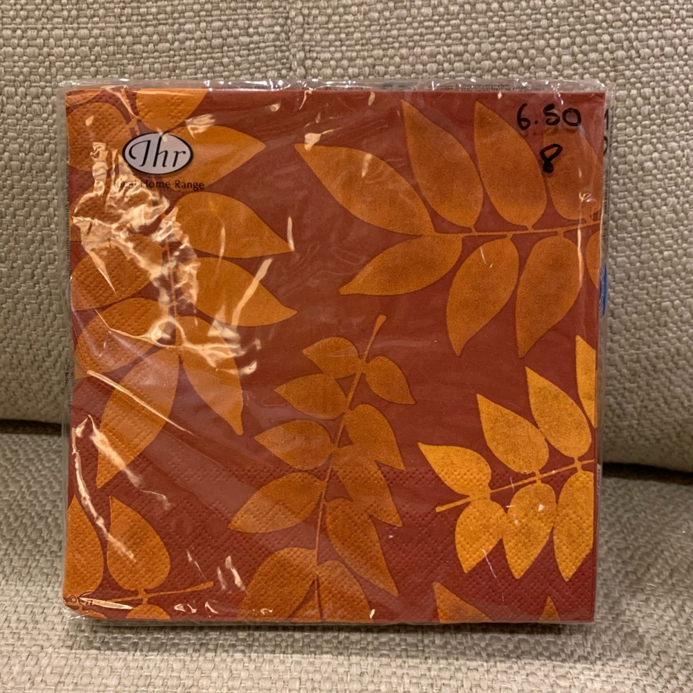 2 pkgs Autumn Fall Branches Large Napkins - Picture 2 of 2